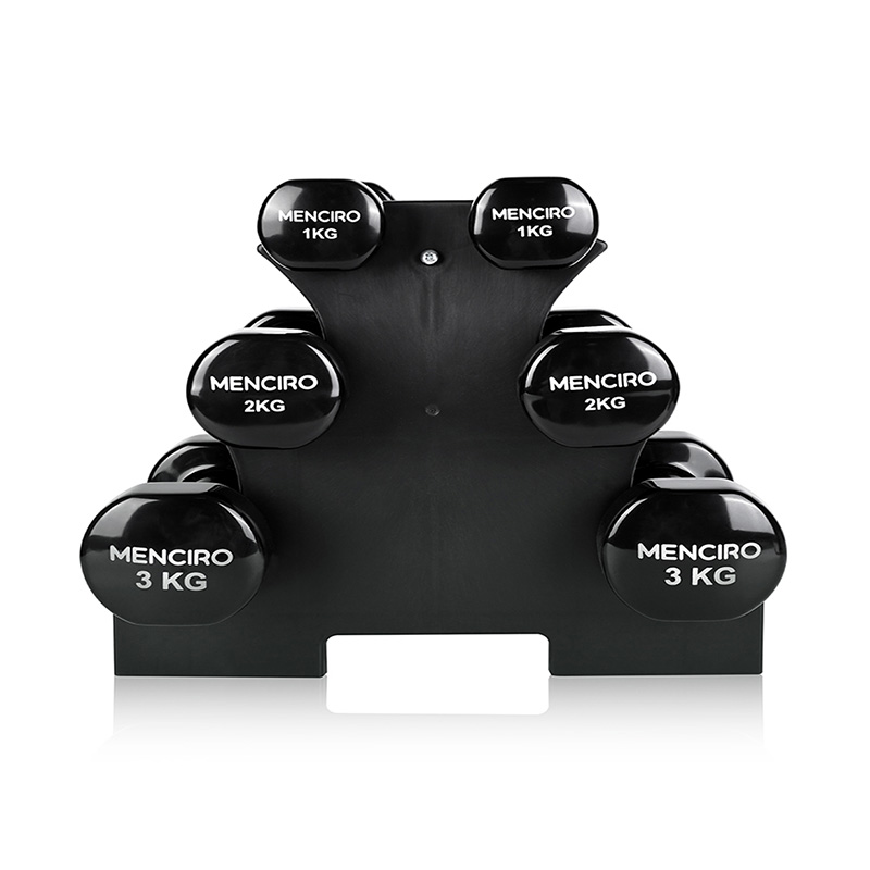 Socraigh Dumbbell Dubh Vinyl Dipped